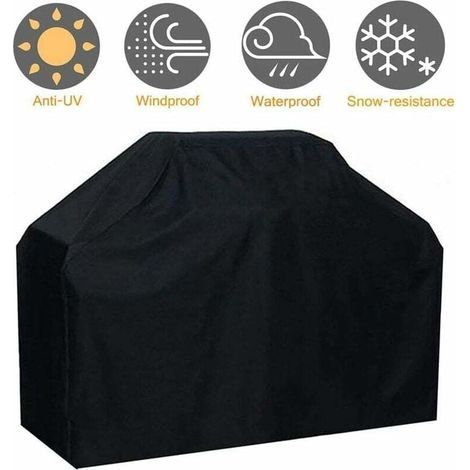 Grillabdeckung aus strapazierfähigem und wasserdichtem 210D Oxford-Gewebe, 145 x 61 x 117 cm (1/4)