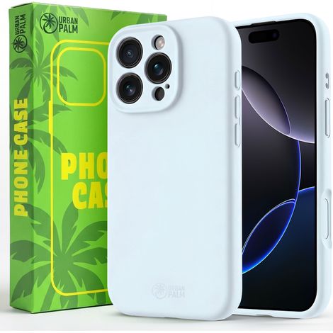UrbanPalm iPhone 16 Pro Max Silikonhülle mit MagSafe-Kompatibilität, Taubenblau (1/5)