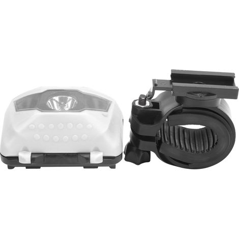 Support vélo double fonction feu avant et arrière étanche extérieur pour conduite nocturne blanc (1/5)