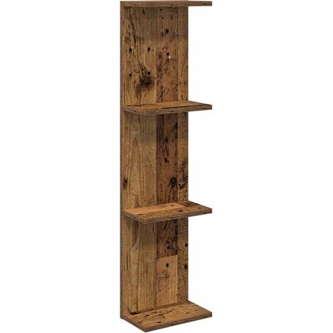 Estante de pared Madera envejecida 22 x 15 x 100 cm vidaXL (1/5)