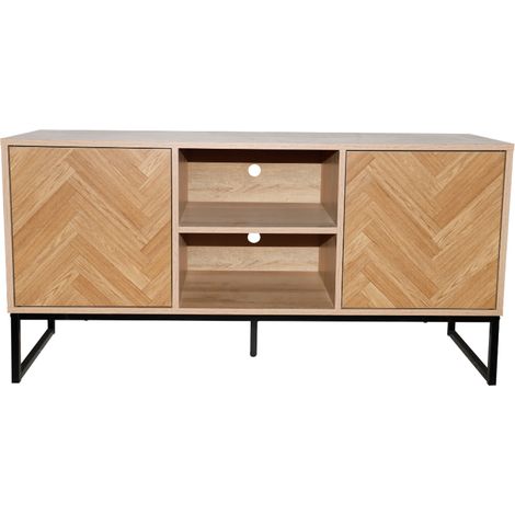 Buffet Effet Chevron 2 Türen und 2 Fächer CHEVRON