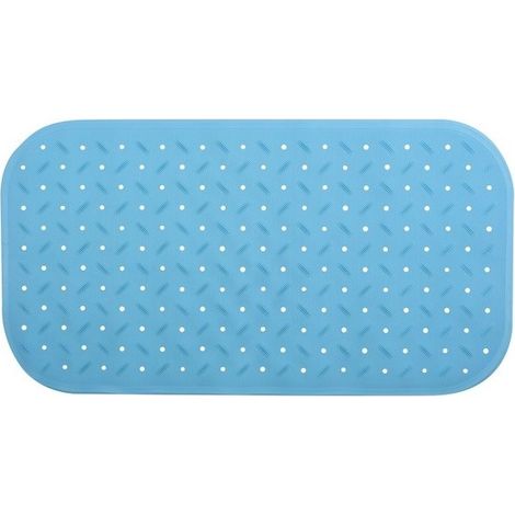 Tapis Fond de baignoire antidérapant Caoutchouc CLASS 36x76cm Bleu Ciel MSV