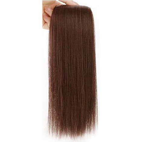 Voluminöse Kunsthaarperücke für Damen und Mädchen, Haarverdichtung für Partys und Dates, dunkelbraun, 30 cm (1/5)