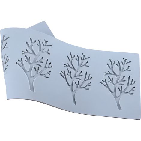 Moule en silicone en forme de brindille/feuille - tuile (1/2)