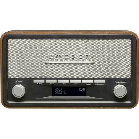 [GEBRAUCHT] B-Ware Denver Dab 18 Tischradio Dab+ Ukw Aux Holz Tragbares Radio Radioempfänger