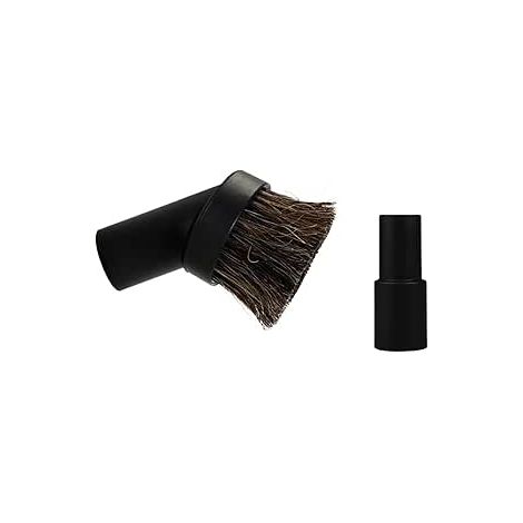 Cepillo redondo de crin de caballo de 3,6 cm para aspiradoras – compatible con accesorios de 32–35 mm – limpieza eficaz de suelos y espacios reducidos. (1/4)