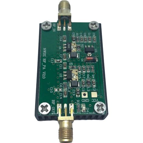 1-1000M 3W HF FM VHF UHF FM shortwave broadband power amplifier, upgraded and improved with immersion gold plating. (1/4)