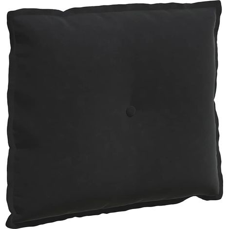vidaXL Back Pillow Black 60 x 50 cm Corduroy Fabric
