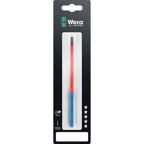 Wera Kraftform Kompakt VDE 64 i 4,0 x 157 mm TIE SB Elektriker Innen-Sechskant Wechselklinge 4.0 mm