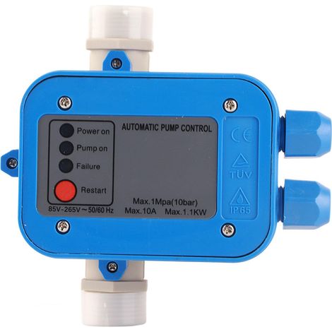 Contrôleur de Pression de Pompe à Eau Automatique, Maison Contrôleur de Pression pour Pompe 220V Régulateur de Pression pour Pompe pour Piscine de Jardin (1/5)