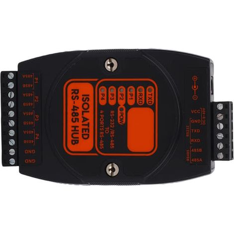 Hub RS485 1 vers 4 ports, convertisseur industriel isolé, protecteur de surtension, rail DIN 35 mm (1/5)