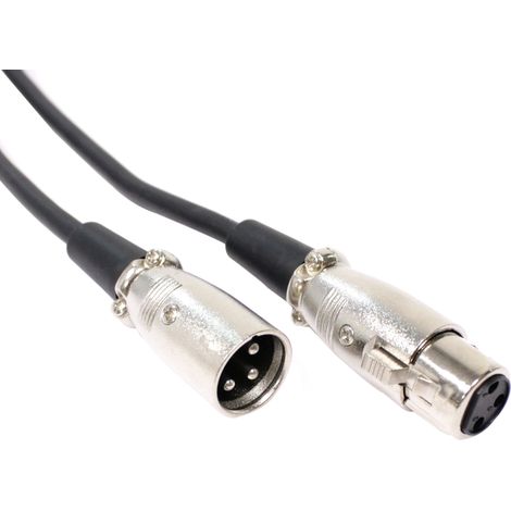 BeMatik - Câble audio XLR 3 broches micro mâle 5m féminin (1/5)
