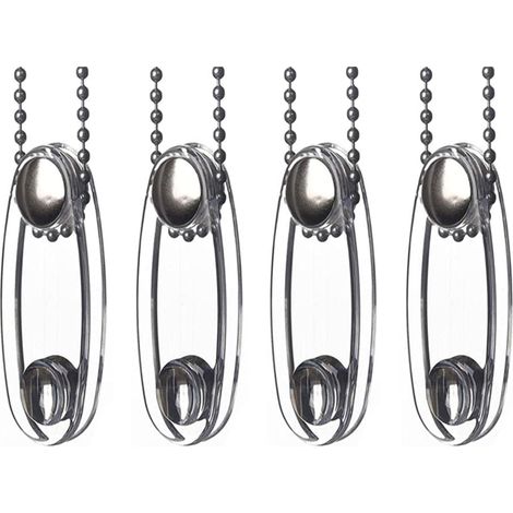 4 PCS Jalousiezubehör Kordelgewicht Kunststoff für vertikale Fenster Rollos Fensterladen Klarer Kunststoff Sicherheitsgriff für Jalousien (1/4)