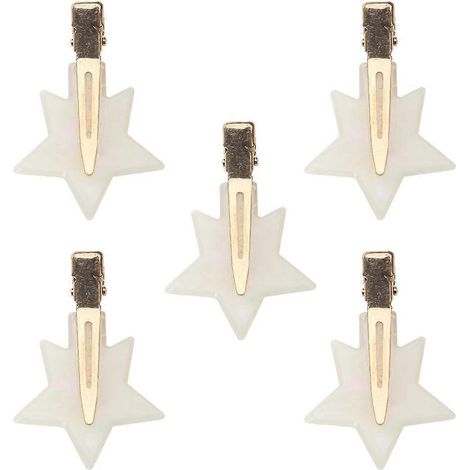 Ensemble de 5 pinces à cheveux professionnelles style années 2000 pour femmes et filles (1/5)