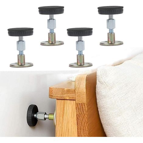 cadre De Lit Rglable En 4 Parties (47-64 Mm) Filet Anti-vibration Outil De Soutien Tlescopique Pour Ttes De Lit De Chambre Coucher La Paroi De Tt (1/5)