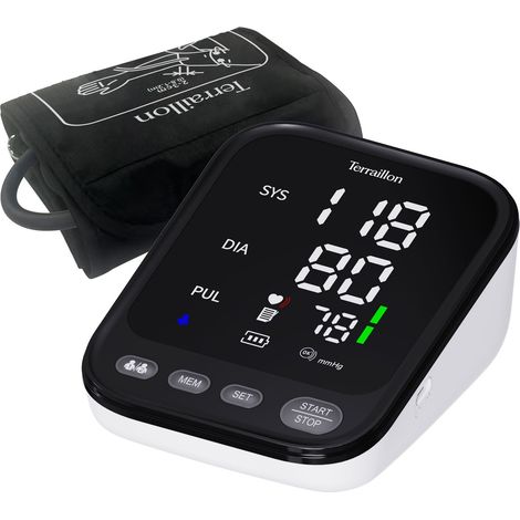 Upper Arm Blood Pressure Monitor, Large LED Display (1/2)