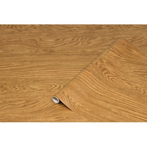 d-c-fix Pellicola Adesiva per mobili legno quercia rovere marrone PVC plastica vinile impermeabile decorativa per cucina, armadio, porta carta rivestimento 45 x 200 cm (1/3)