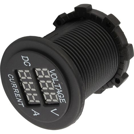 Voltmètre-ampèremètre numérique à double LED 12-24 V CC pour voiture et moto (1/5)