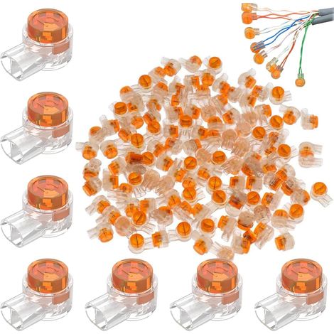 100 PCS Connecteurs À Fils Simples K1,Connecteurs Épissure câble,UY Connecteur Etanche,Connecteur Robot Tondeuse,Connecteur fil Robot Tondeuse,Connecteur Cable Robot Tondeuse,Connecteur fil Tondeuse (1/5)
