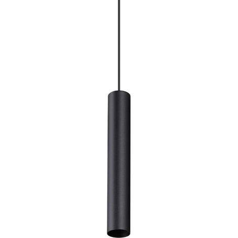 Ideal Lux LOOK Suspension ultra-mince 25 cm, noire, 1 ampoule GU10 (1/2)