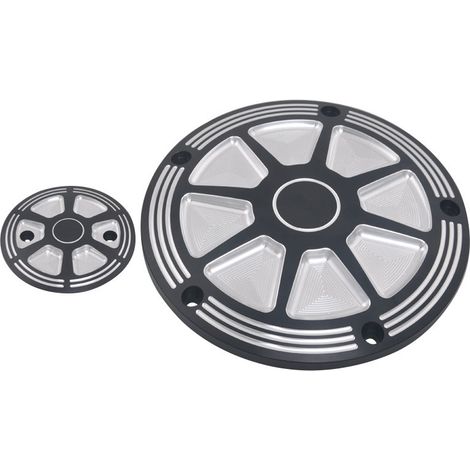 Cache latéral CNC pour moto, cache d'embrayage, cache latéral Harley, cache décoratif de moteur, compatible avec Glide 2017-2018 (1/5)