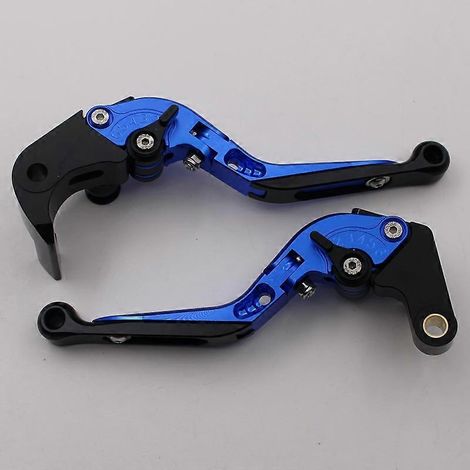 Applicable aux BMW Motorrad S1000R 2015-2019 : poignée de frein, poignée d'embrayage et levier de klaxon modifiés (télescopiques, bleus). (1/5)