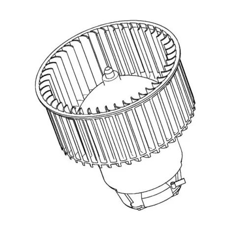 Pulseur d'air habitacle MAHLE AB 118 000P MERCEDES-BENZ 204 820 01 08