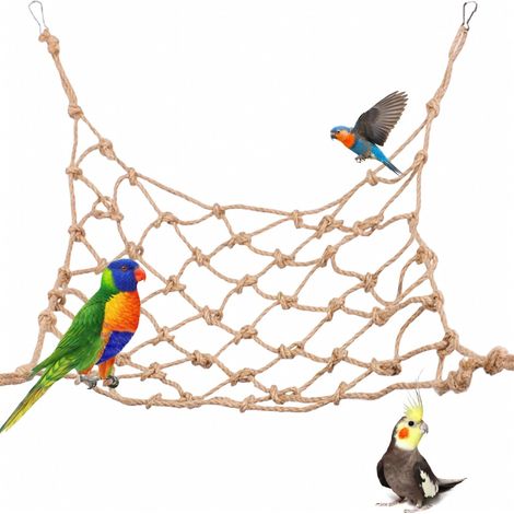Filet d'escalade en corde pour oiseaux et hamsters petit 30 x 20 cm (1/5)