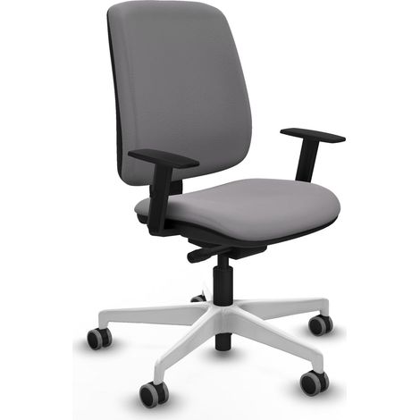 Bürostuhl piqueras y crespo ergonomisch grau Kunstleder