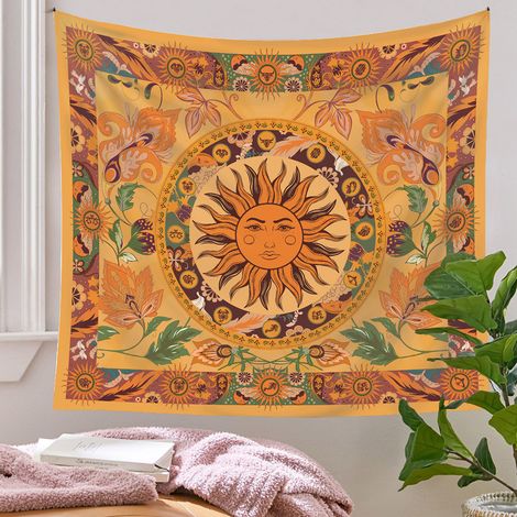 Tapisserie Murale - Polyester - Motif Floral - Décoration Intérieure Extérieure - 150 x 200 cm (1/5)