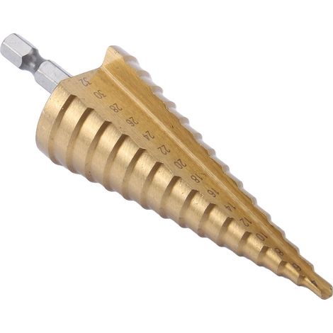 Foret conique HSS en titane de haute qualité, grand pas, 4–32 mm (1/5)