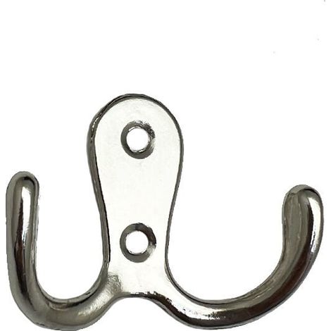 (Plata) Juego de 6 ganchos retro para abrigos, ganchos de pared retro, ganchos de metal para puerta de baño, cocina, dormitorio y entrada (1/4)