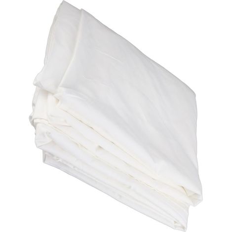 Couette d'été en coton blanc rafraîchissante avec broderie élégante, motif Tencel, dimensions 245x250cm, housse incluse