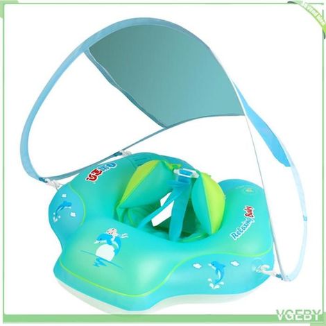Bouée gonflable - FAFEICY - Flotteur de piscine pour bébé - PVC durable - Siège antidérapant - Auvent amovible (1/5)