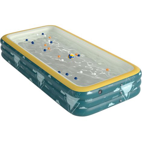 Rechteckiges Schwimmbecken, Familienbecken, aufblasbares Kinderbecken, 1,5 Meter