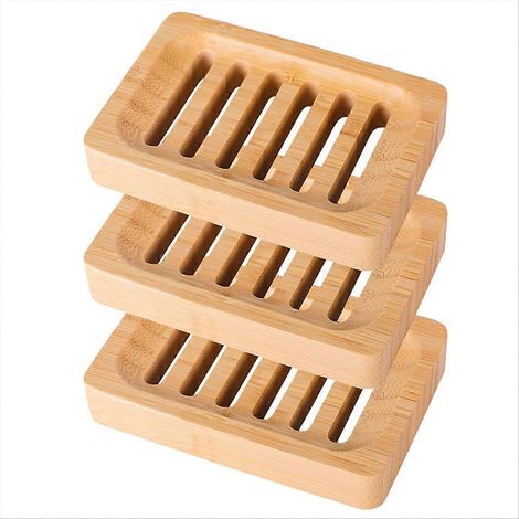 Porte-savon en bambou, égouttoir, porte-savon en bambou (1/5)