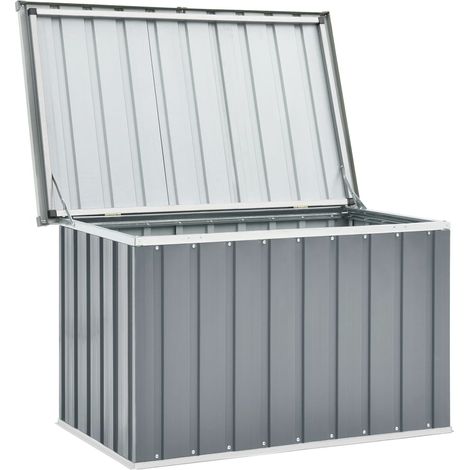 Cassetta portaoggetti per mobili da giardino grigia 109 x 67 x 65 cm 020013077