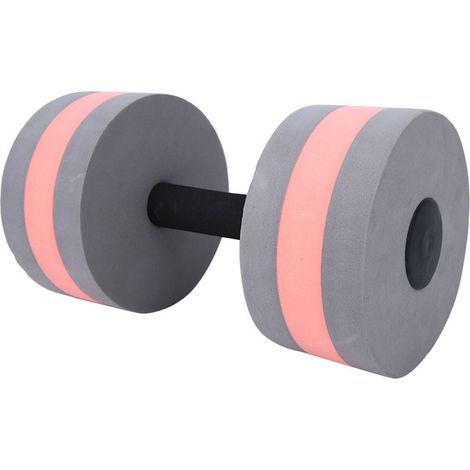 Dumbbell flottant en mousse ronde pour fitness aquatique écologique (gris-rouge) (1/5)