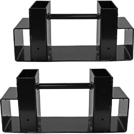 Kit de Supports pour Bûches de Bois de Chauffage - Réglable à N'Importe Longueur - à Extrémité Fermée - 2 Pièces de Supports Durables (1/5)