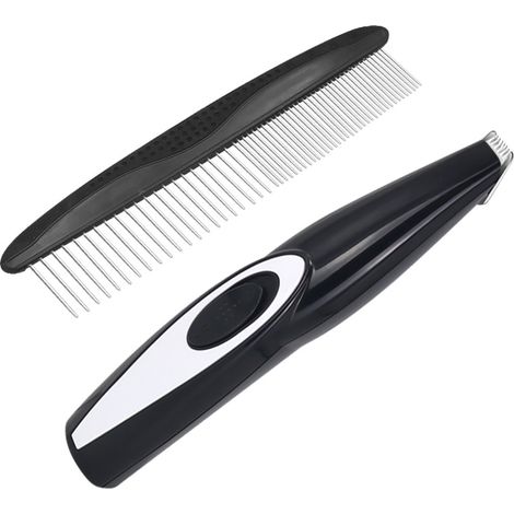rasoir electriques hommes-Tondeuse Professionnelle pour Chien et Chat - Rasoir Rechargeable USB Faible Bruit (50 dB) avec Lame en Céramique Titane - Kit Toilettage Domicile pour Éviter Infections (1/4)