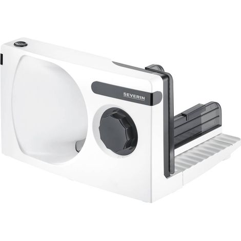 Severin – Trancheuse 3912 compacte – Lame amovible en acier inoxydable – Réglage épaisseur de coupe 0 à 15 mm – Rangement peu encombrant (1/10)