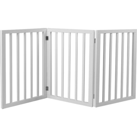 Skylos Pet Gate Wooden Dog Fence Baby Safety Barrier Indoor Stairway Doorway (1/5)