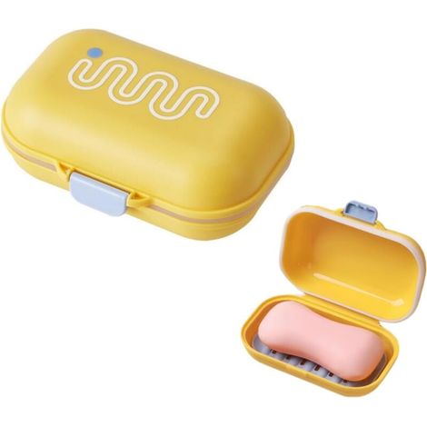 1pc Portable Travel Soap Box with Lid Waterproof and Sealed Soap Holder,Soap Boxes for Home, Bathroom, Hiking, Travel (1/5)