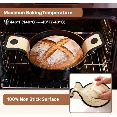 Tapis De Cuisson - Silicone Alimentaire -250 °C - Antiadhésif - Pour Four Et Pâtisserie - Lot De 2 (1/5)