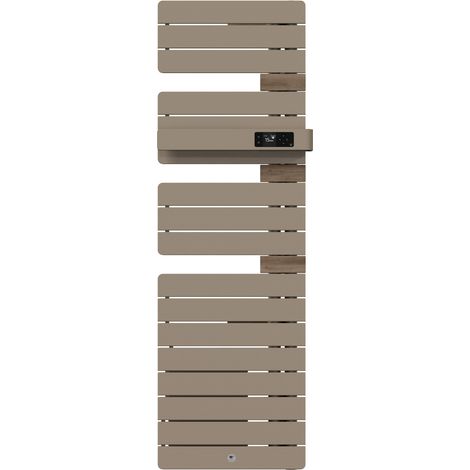 THERMOR - Sèche-serviettes connecté Allure 4 étroit 1600W Sable/Chêne Mat à droite - 483347 (1/2)