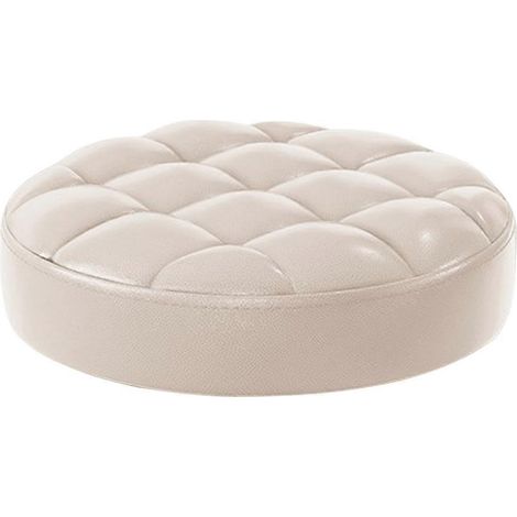 Housse de tabouret ronde rembourrée de mousse, usage polyvalent, maintient les meubles en parfait état. (1/5)