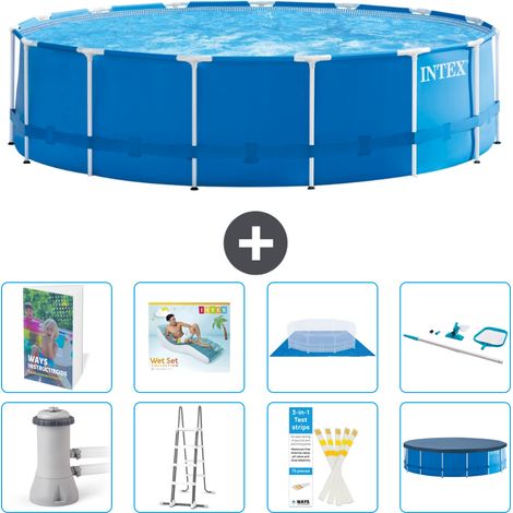Intex Piscine Tubulaire Ronde - 457x122 cm - 9-pièces  S618