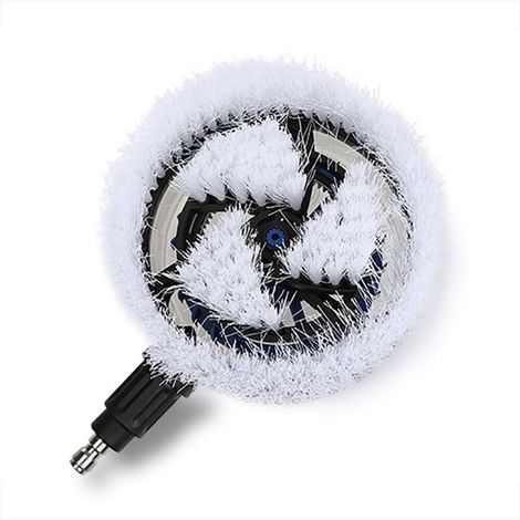 Brosse de lavage rotative, accessoires pour nettoyeur haute pression, connecteur rapide universel, outil de nettoyage pour voiture, maison, bureau, terrasse (1/4)