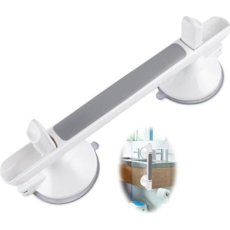 Poignée à ventouse,poignée d'appui de douche,sans perçage,poignée de sécurité de escalier,rampe de antidérapante,pour balcon,meuble (1/4)