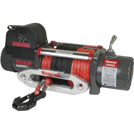 Elektrische Seilwinde Warrior Samurai 14500 6,5 t 12 V Kunststoffseil wasserdicht nach IP68 (1/5)